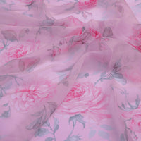 Floral and Leaves Digital Printed Chiffon Fabric – pch 0 ta06118p2 96 c
