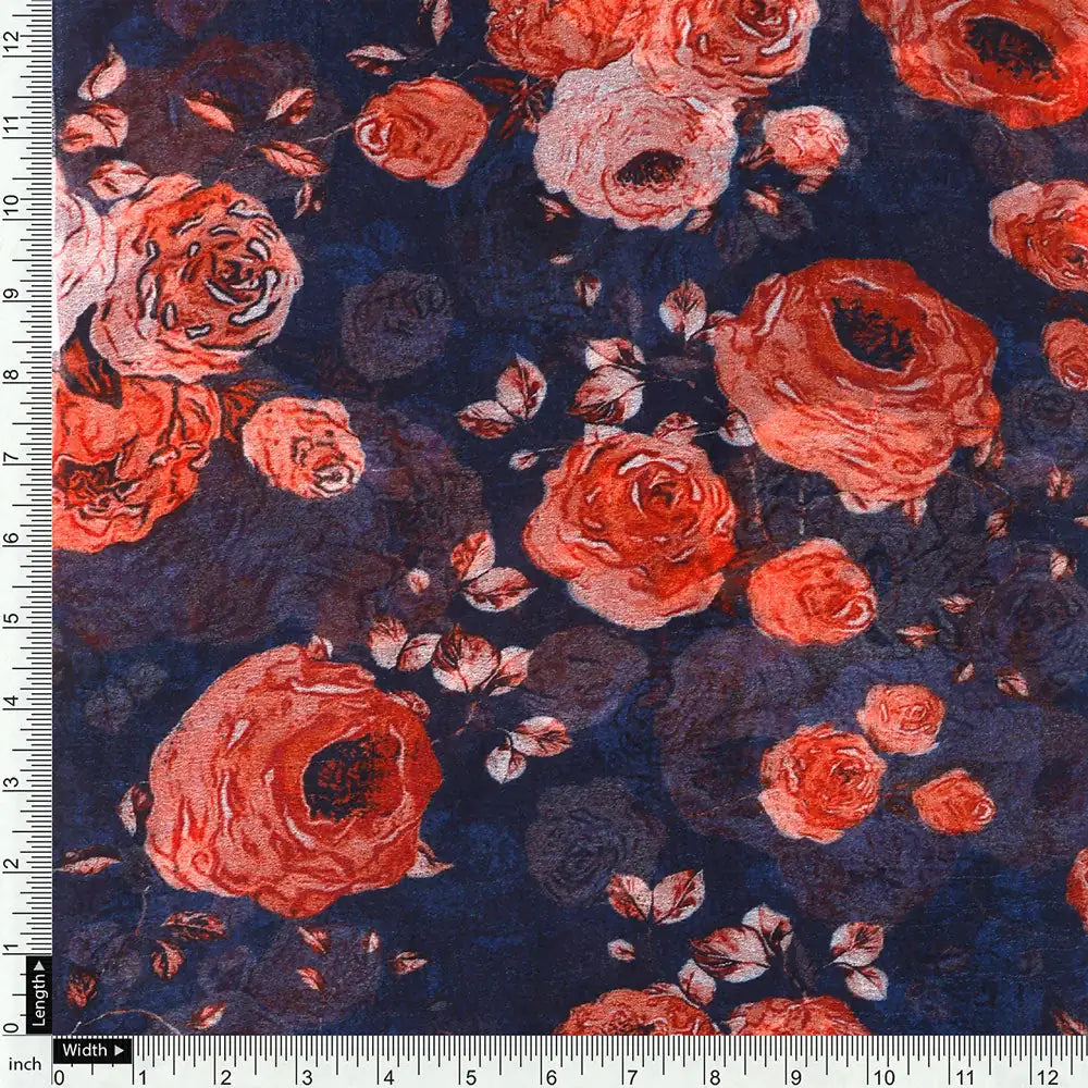 Floral Digital Printed Pure Chiffon Fabric – pch 0 ta06678 96 d