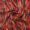 Multicolour Scales Repeat Digital Printed Fabric - Pure Chiffon – pch 0 ta08262p 96 b