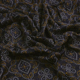 Tiny Yellow And White Doted Digital Printed Fabric - Pure Chiffon – pch 0 ta08713p2 96 c