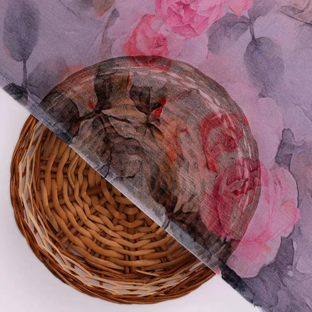 Floral digital printed pure chiffon fabric from FAB VOGUE Studio – pch 0 ta6801p1 96 b