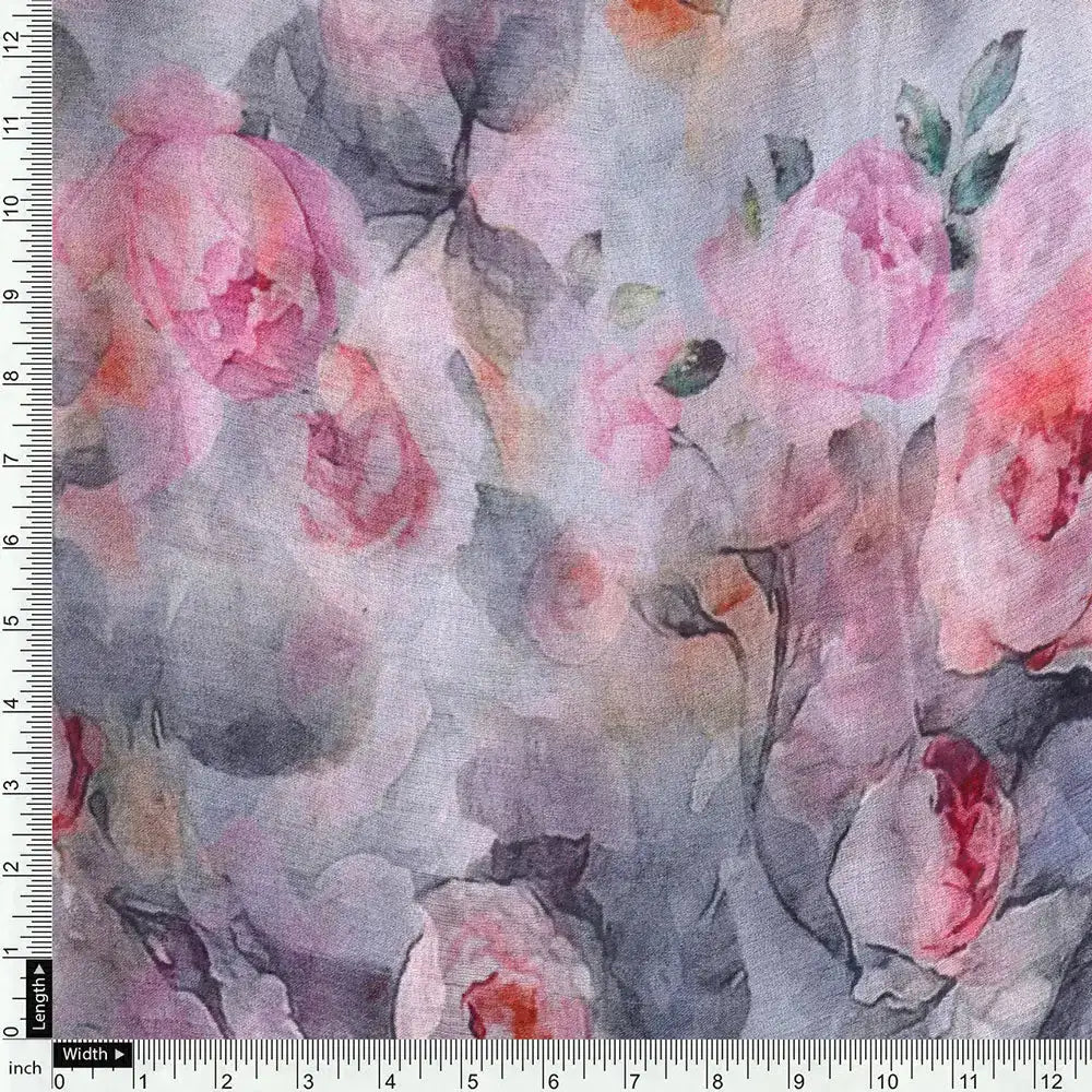 Floral digital printed pure chiffon fabric from FAB VOGUE Studio – pch 0 ta6801p1 96 d