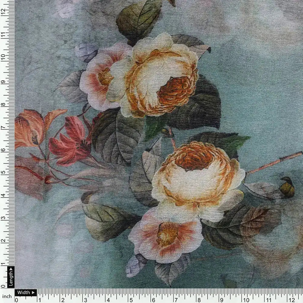 Abstract Digital Printed Pure Chiffon Fabric by FAB VOGUE Studio – pch 0 ta6815p1 96 d
