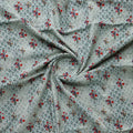 Sky Blue Flower Pure Cotton Printed Fabric Material – pco 0 ma013949 108d
