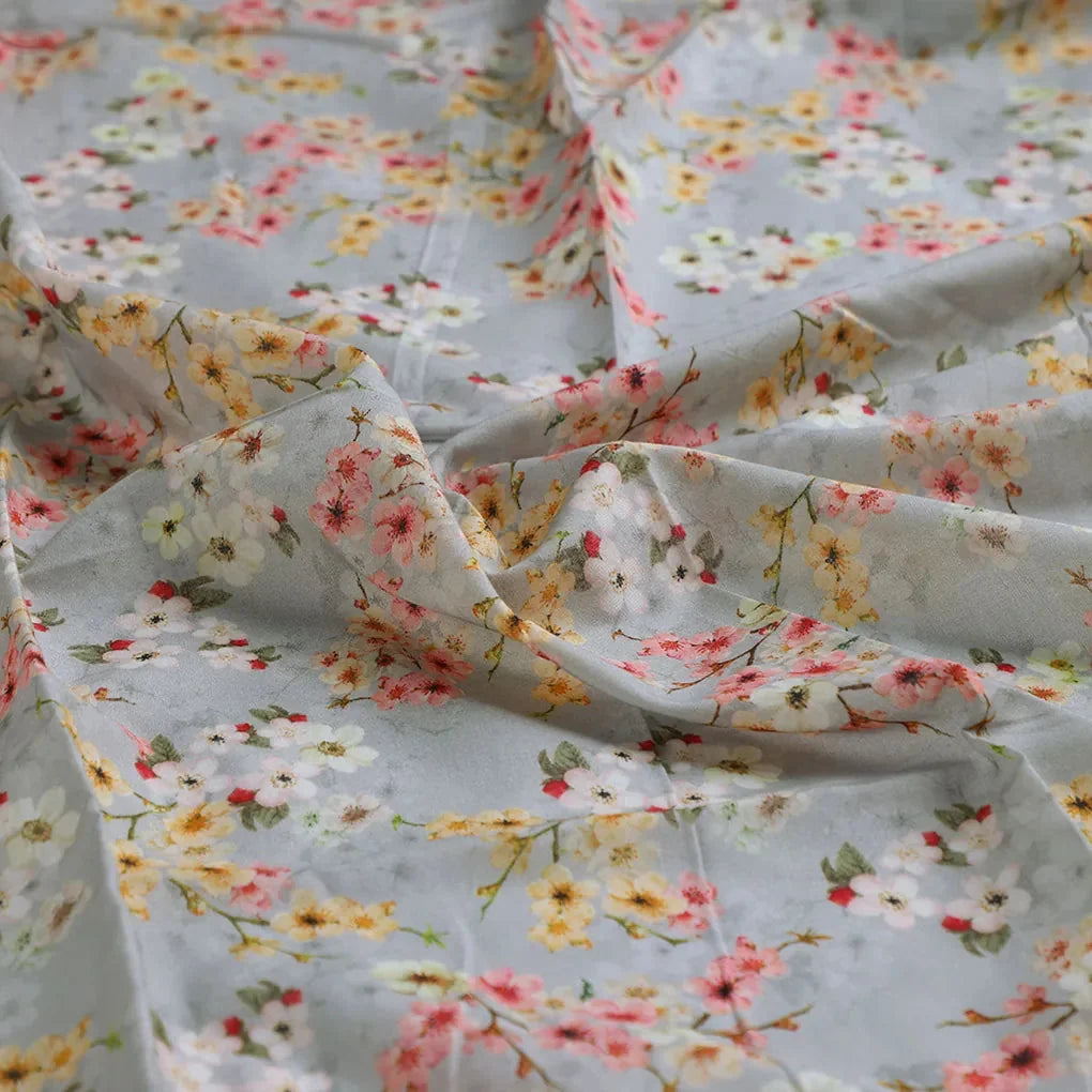Multicolor Floral Pure Cotton Printed Fabric Material – pco 0 ma014392 108c