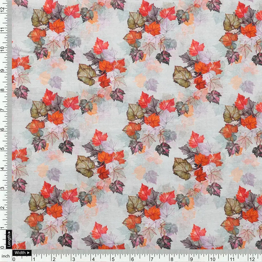 Multicolor Leaves Pure Cotton Printed Fabric Material – pco 0 ma015539 108 acopy