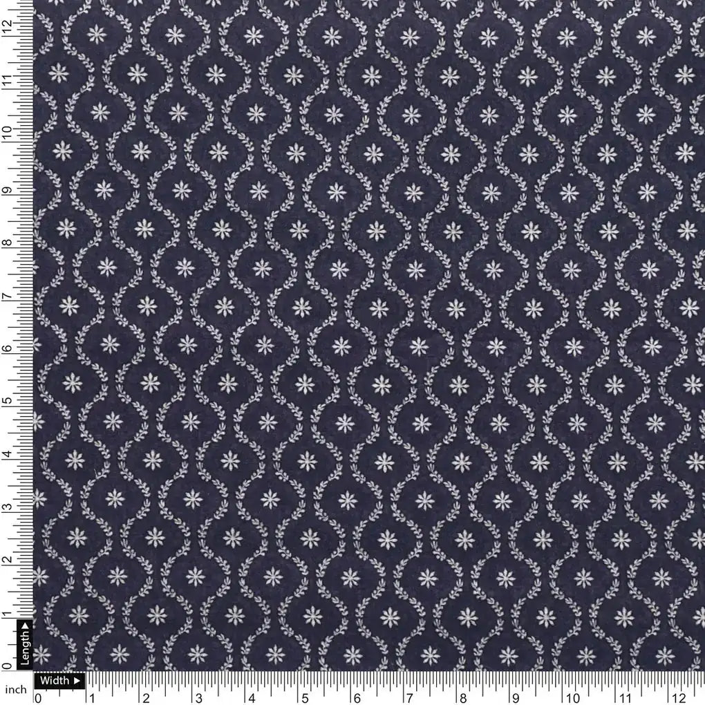 Attractive Tiny Blue Star Ogee Digital Printed Fabric - Pure Cotton – pco 0 ma0205 108 acopy