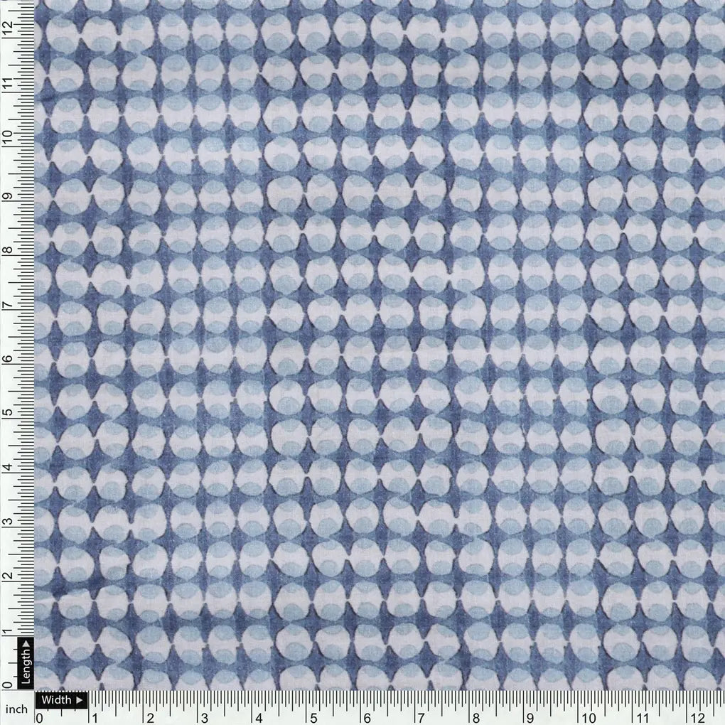 Tiny Repeat Puzzle Balls Circle Digital Printed Fabric - Pure Cotton – pco 0 ma2874 108 acopy