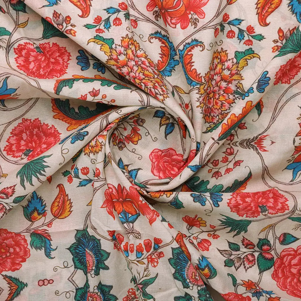 Damask Multi-Color Digital Printed Fabric - Pure Cotton – pco 0 ta05252 108 bcopy