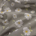 White Aster With Gray Background Digital Printed Fabric - Cotton – pco 0 ta05678 108 ccopy