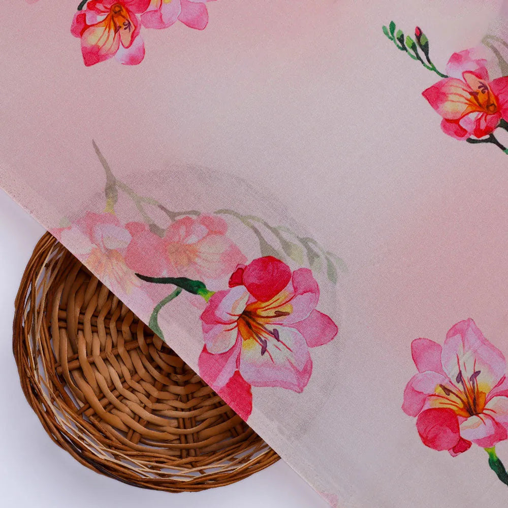 Floral Digital Printed Pure Cotton Fabric from FAB VOGUE Studio – pco 0 ta06245 108 b