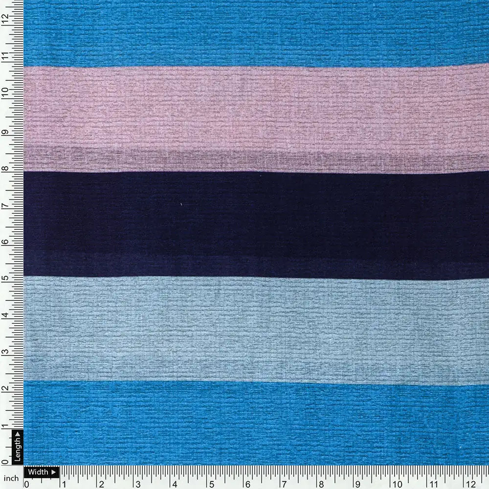 Classy Blue Strips Pure Cotton Digital Printed Fabric – pco 0 ta07534 108 d