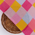 Classy digital printed checkered pure cotton fabric by FAB VOGUE Studio – pco 0 ta08371 108 b