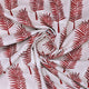 Red Pedate Leafs Digital Printed Fabric - Pure Cotton – pco 0 ta08441 108 a
