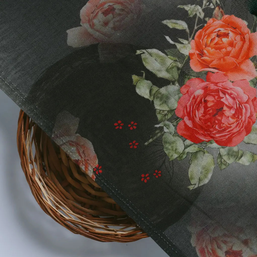 Most Trending Oranges With Red Rose Digital Printed Fabric - Pure Cotton – pco 0 ta08904p2 108c