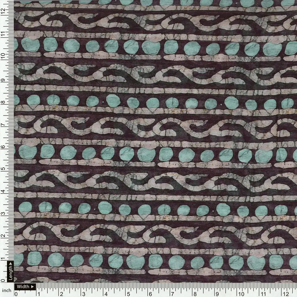 Attractive Polka Dot With Strips Digital Printed Fabric - Pure Georgette – pg 0 ma0716 110 acopy