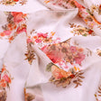 Classic Multicolor Roses With Leaves Digital Printed Fabric - Pure Georgette – pg 0 ta07849p8 110 c