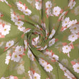 Gorgeous green and white digital printed fabric from FAB VOGUE Studio – pg 0 ta08334p4 110 a