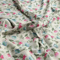 Flower With Olive Leaf Digital Printed Fabric - Pure Muslin – pm 0 ma0109 110 c