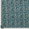 Beautiful Valley Of Leaves With Blue Digital Printed Fabric - Pure Muslin – pm 0 ta 05994 110 acopy