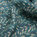 Beautiful Valley Of Leaves With Blue Digital Printed Fabric - Pure Muslin – pm 0 ta 05994 110 ccopy