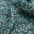 Beautiful Valley Of Leaves With Blue Digital Printed Fabric - Pure Muslin – pm 0 ta 05994 110 ccopy