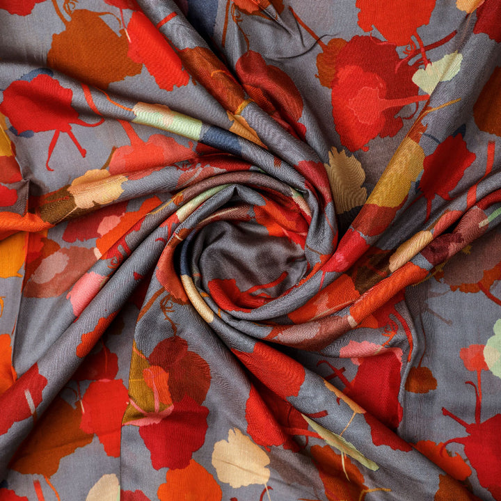 Abstract Digital Printed Pure Muslin Fabric by FAB VOGUE Studio