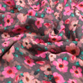 Classy Pink and Gray Floral Pure Muslin Digital Printed Fabric – pm 0 ta08551 110 c