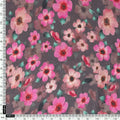 Classy Pink and Gray Floral Pure Muslin Digital Printed Fabric – pm 0 ta08551 110 d