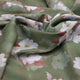 Gorgeous green and white digital printed chiffon fabric by FAB VOGUE Studio – poch 0 ta08334p4 108 c