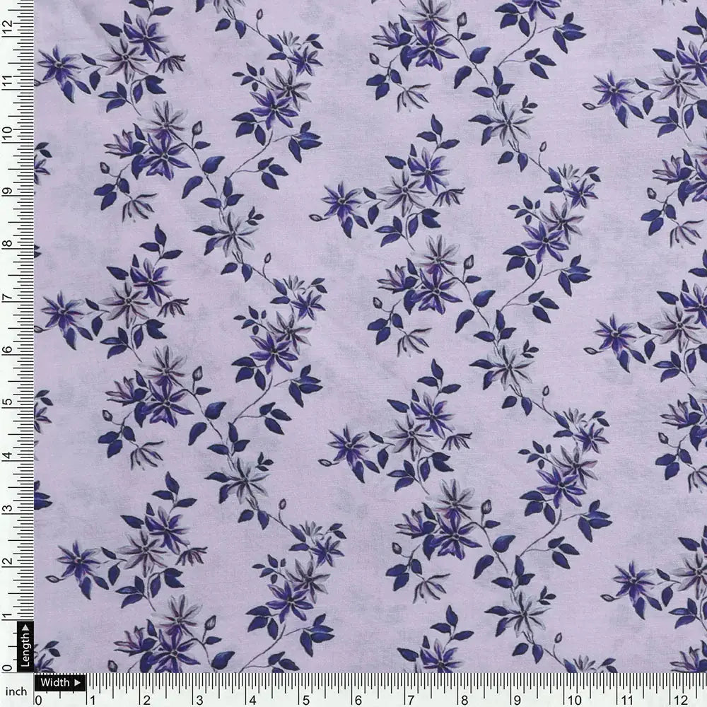 Digital Printed Cotton Fabric in Ditsy Purple - FAB VOGUE Studio – poco 0 ma08640 108 d
