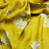 Gorgeous yellow Cotton digital printed fabric by FAB VOGUE Studio – poco 0 ta06831p8 108 c