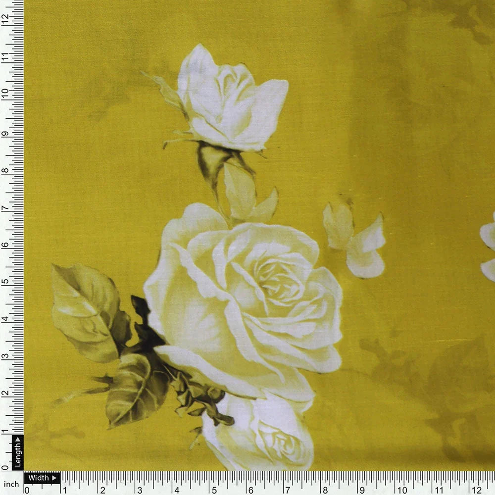 Gorgeous yellow Cotton digital printed fabric by FAB VOGUE Studio – poco 0 ta06831p8 108 d