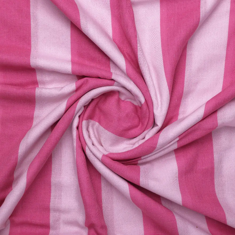 FAB VOGUE Studio - Digital Printed Fabric with White and Pink Strips – poco 0 ta07536 108 a