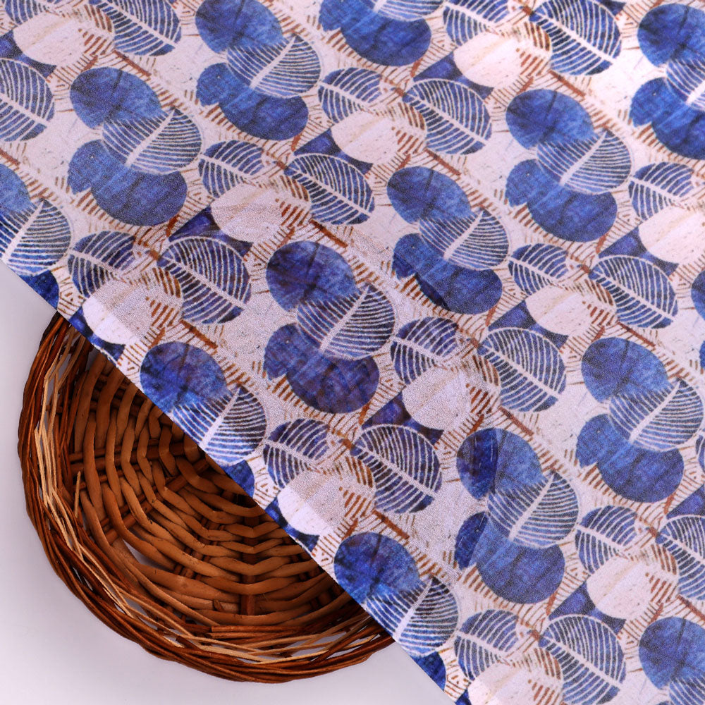 Gorgeous geometric digital printed georgette fabric by FAB VOGUE Studio