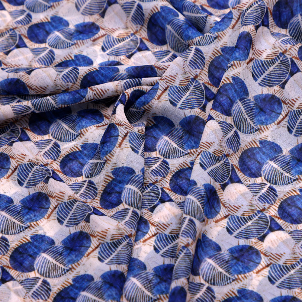 Gorgeous geometric digital printed georgette fabric by FAB VOGUE Studio