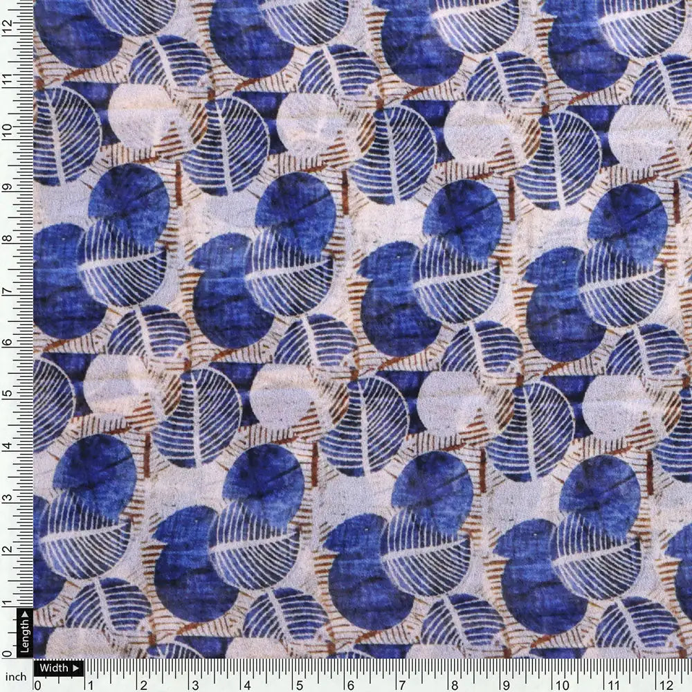 Gorgeous geometric digital printed georgette fabric by FAB VOGUE Studio – pog 0 ma01977 110 d