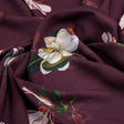Floral Digital Printed Georgette Fabric in Brown – pog 0 ma05154 110 c