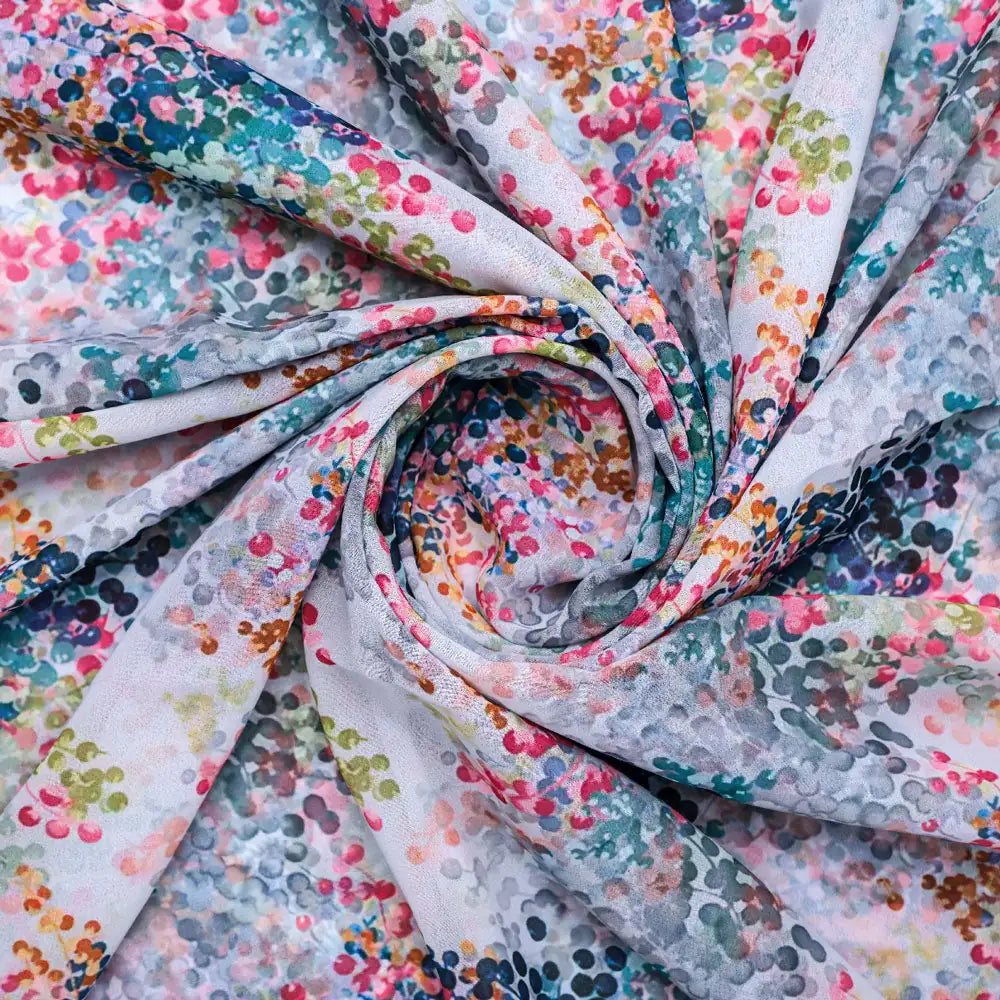 Gorgeous multicolored decorative digital printed fabric in Georgette – pog 0 ta0725 110 a