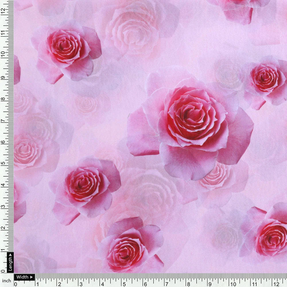 Gorgeous floral printed georgette fabric from FAB VOGUE Studio – pog 0 ta07250p1 110 d