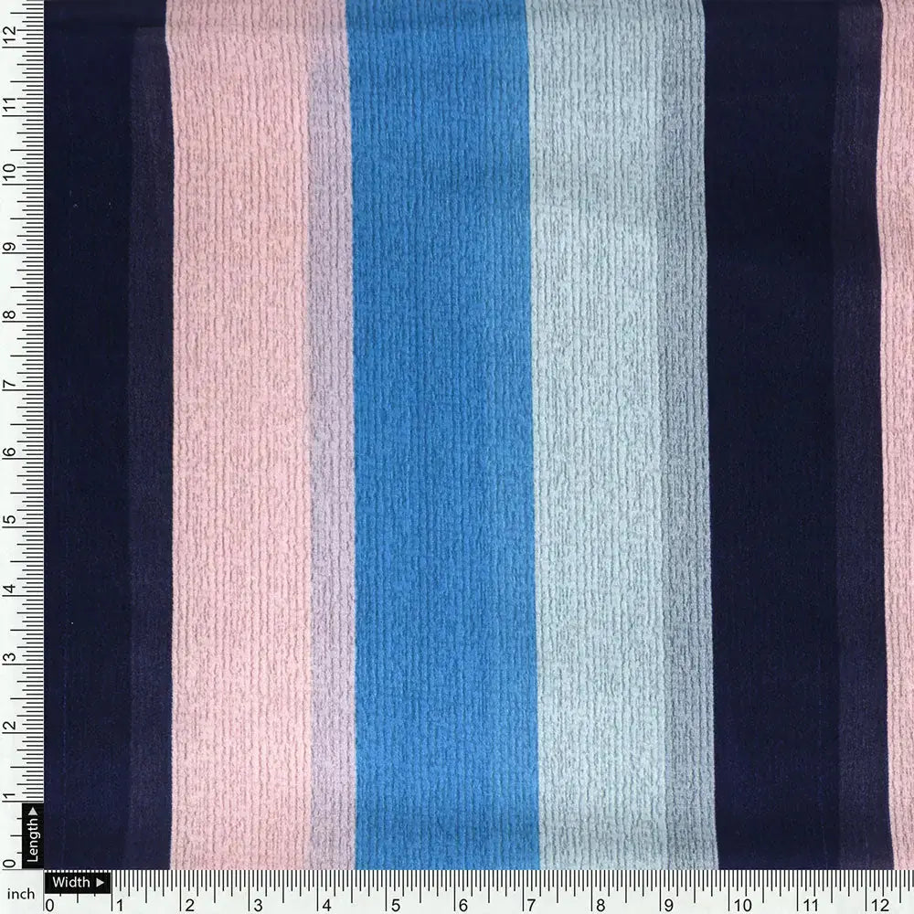 Gorgeous green, blue and cream digital printed fabric in georgette – pog 0 ta07534 110 d