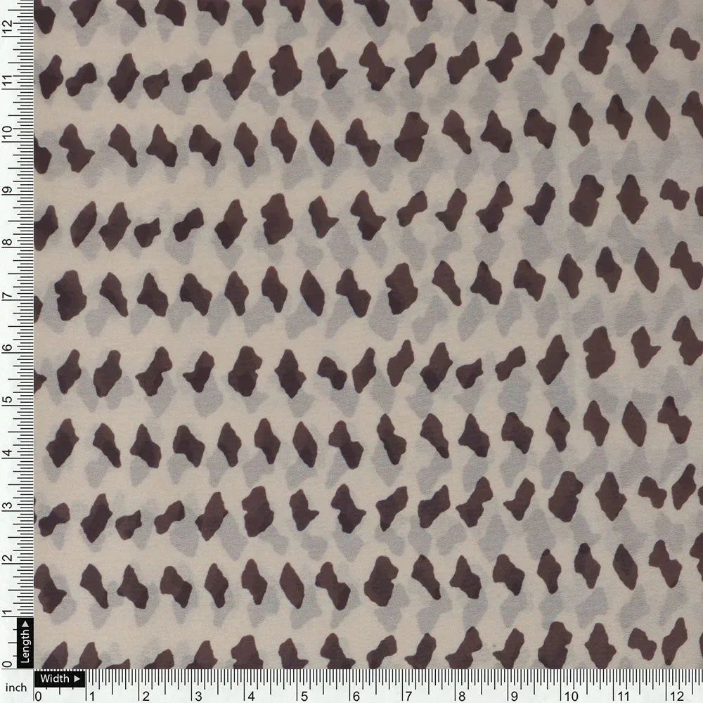 Classy digital printed fabric in cream color – pog 0 ta07591 110 d