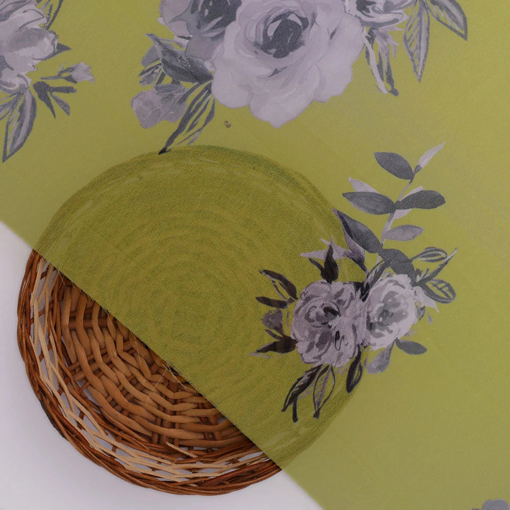 Gorgeous floral print Georgette fabric by FAB VOGUE Studio – pog 0 ta08289p3 110 b