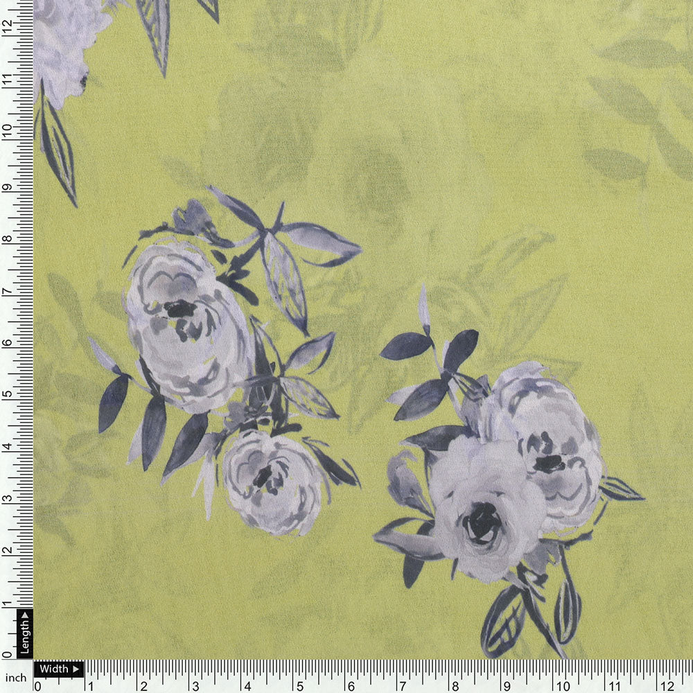 Gorgeous floral print Georgette fabric by FAB VOGUE Studio