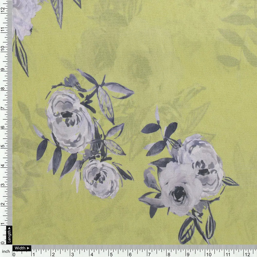 Gorgeous floral print Georgette fabric by FAB VOGUE Studio – pog 0 ta08289p3 110 d