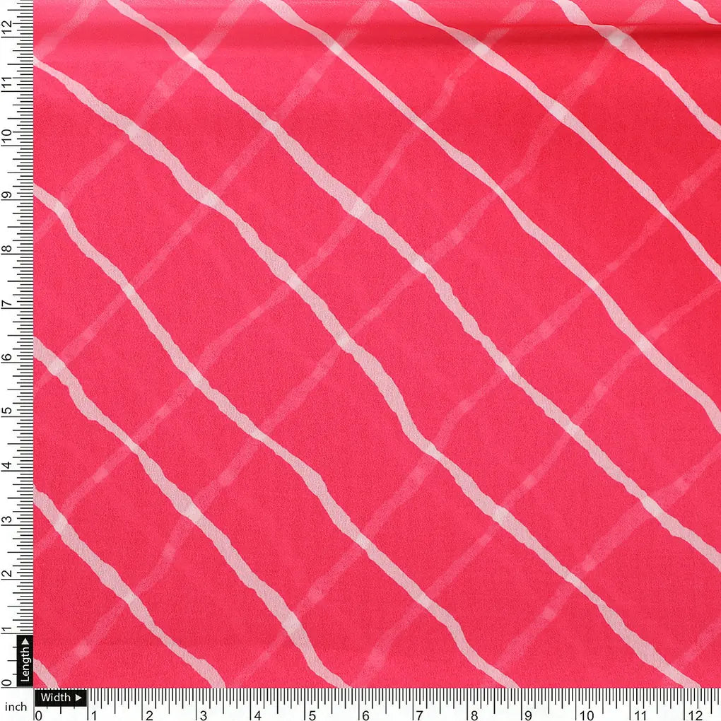 Lovely Pink Gradient Strips Wave Digital Printed Fabric - Georgette – pog 0 ta08566p1 110 acopy