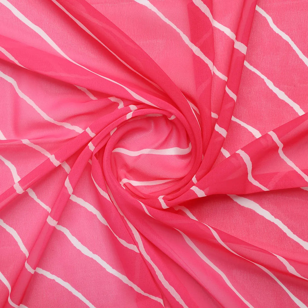 Lovely Pink Gradient Strips Wave Digital Printed Fabric - Georgette – pog 0 ta08566p1 110 bcopy