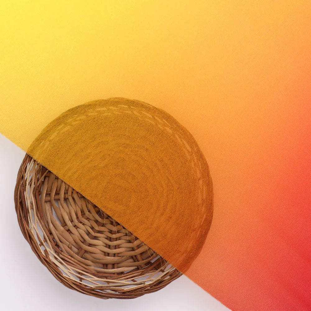 Gorgeous Georgette Fabric with Digital Printed Decorative Design in Yellow, Orange and Red – pog 0 ta08628p3 110 b