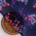 Gorgeous Blue Georgette Digital Printed Fabric with Ditsy Design – pog 0 ta09484p8 110 b