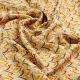 Gray Fleur-de-lis Pashmina Printed Fabric – popa 0 ma012232p1 108 c